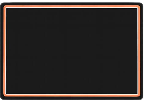 OUUTMEE Schlagzeugteppich Drum Teppich Schwarz+Orangefarbener Rand 155x122cm