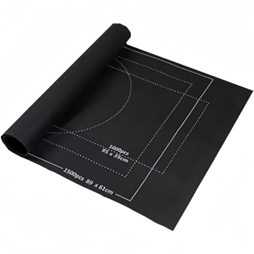 Tappeto Puzzle,Tappetino Puzzle Feltro,Tappeto Puzzle Bambini Adulti,Fino a 1500 Pezzi,Portatile Puzzle Roll Mat,Puzzle Roller,Tappetino per puzzle in Feltro,Adatto per Conservare i Puzzle (Nero)