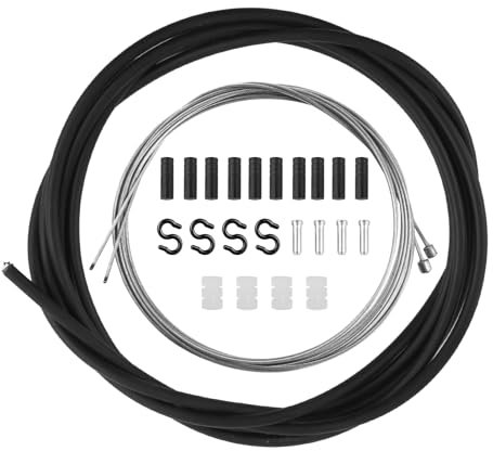 Fahrrad Schaltzug Schaltkabel-Set, Universal Fahrrad Innen Bremshebel Gehäuse Kit mit Endhülse Endkappen/O-Ringe Donuts Bremsseil und Schaltseil, für Shimano SRAM MTB Rennrad und Berg