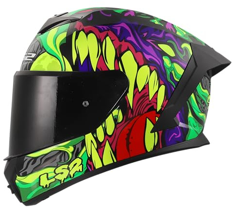 LS2, Casco Moto Integral RAPID III LYCANT Purple Green, M