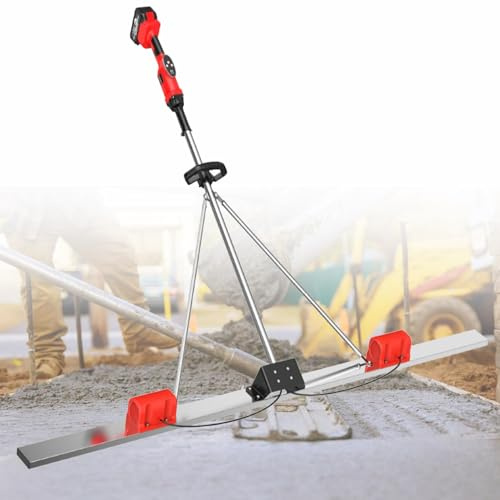 Strumento Elettrico Per La Finitura Del Calcestruzzo, Strumento Vibrante Per La Finitura Del Calcestruzzo Per Massetto Alimentato A Batteria, Batteria Per Massetto In Cemento Senza Fili 2 1.8m