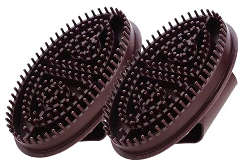 2Pcs Meridian Massage Brush Premium Silicone Body Brush Muscle Relaxation & Post-Workout Recovery Soft Ergonomic Design for Belly Back Legs Arms Full Body Massage