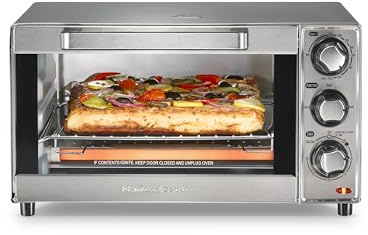 Hamilton Beach Countertop Toaster Oven & Pizza Maker Large 4-Slice Capacity, Stainless Steel (31401)