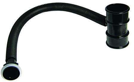 FloPlast RVM1B RVM1B-Black Rainwater Diverter (Conects to 50MM Round Downpipe), Black