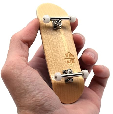 Teak Tuning 32mm Pro Fingerboard Complete - Fully Assembled with Pro Level Components - Pro Shaped Wooden Deck (32x97mm), UltraSpin Bearing Wheels, Prodigy Gen2 Trucks - Classic
