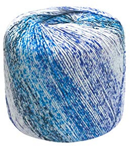 Healifty Gradient Cotton Yarn Soft Hand Knitting Yarn DIY Thread 1 Roll 133M for Knitting Crochet (Sky-Blue)