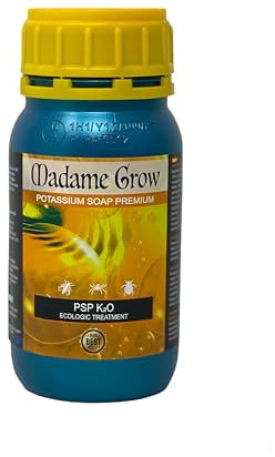 Madame GROW - Insecticida natural - Solución potásica para plantas - Eficaz contra todo tipo de plagas - Fertilizante líquido ecológico PS Premium - (250 mL)