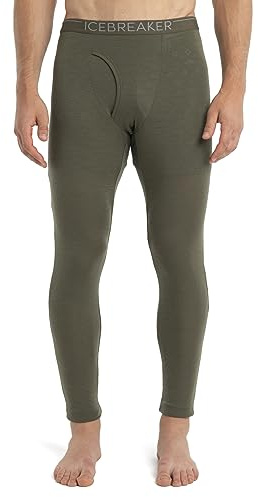 Icebreaker Merino Wool 175 Everyday Legging pour Homme avec Braguette – sous-vêtements Thermiques pour Homme avec Coupe ajustée profilée – Couche de Base 100% Laine mérinos – Caleçon Long de qualité