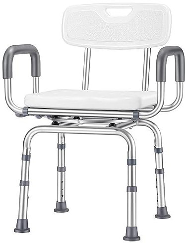 X&Z-XAOY Drehbare Schwerlast-Duschstühle Mit Armlehnen Bad Dusche Hocker Verstellbare Duschbank Badewannenlift Sicherheit Zugänglichkeit Tools