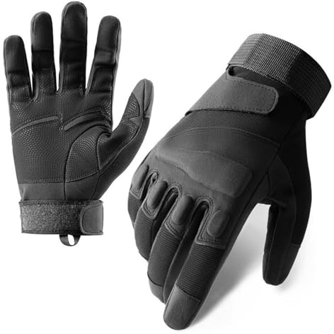 LUOFENG Guantes tácticos Resistentes al Viento para Exteriores,Protectores de Nudillos Duros y Flexibles para Ciclismo,Motocicleta,Escalada,Equipo de Caza
