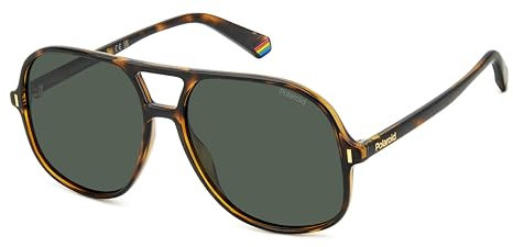 POLAROID PLD 6217/S Occhiali da Sole, Avana, 57 Unisex Adulto, Havana, 57