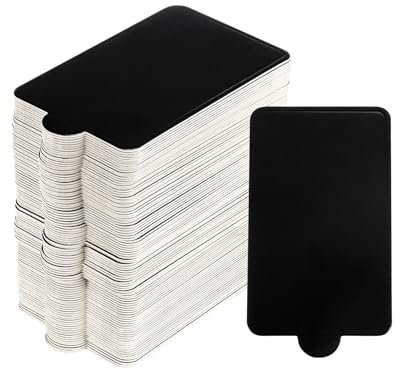 QUARKZMAN 200pcs Mini Gâteau Planches, Mousse Gâteau Cartons Rectangulaire Gâteau Bases Cupcake Dessert Présentoirs Base Plateau pour Fête Mariage Anniversaire