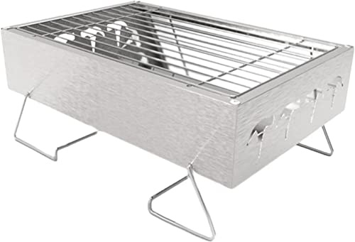 PNAJFUEL Bbq Grill Utomhusgasgrill Bärbar Mini Bbq Kolgrill Fällbar Rostfri Grill