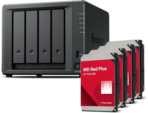 Synology DS925+ Paquete 16TB Western Digital (WD Red Plus 4X 4TB) NAS de escritorio de 4 bahías, puertos 2.5GbE, 4GB RAM