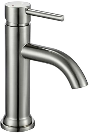 Edouard Rousseau – Mitigeur Lavabo ILO SMALL Noir – Bec Fixe – Aérateur Invisible (Gris)