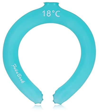 ANKROYU Tubo de enfriamiento del cuello Envoltura de bolsa de hielo reutilizable Enfriador de gel portátil para deportes Sofocos Actividades al aire libre de verano Material de sil