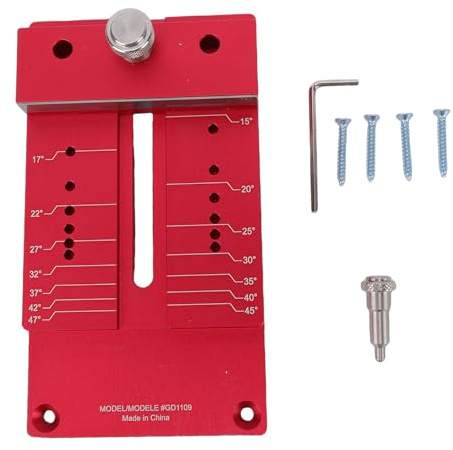Oreilet Chisel Sharpening Jig Kit, Aluminum Alloy Multi Angle Sharpening Jig for Hand Chisel Wood Planer Adjustable Clamping Woodworking Tool Honing Angle Fixture, Blade Sharpener