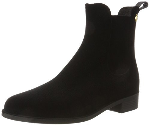 Lemon Jelly Damen Velvety Chelsea Boots, Schwarz (Black)