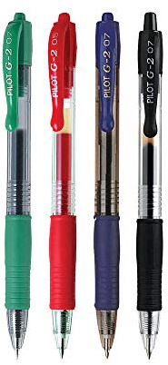 Pilot G207 Gel Roller Pen - Assorted Colours (Pack of 20)