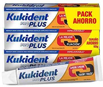 Kukident Plus Doppel-Action-Kleber, 3 Stück