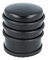 MS Beschläge Türstopper massiv Metall Bodentürstopper Schwarz matt Türpuffer rutschfest Wandstopper Türschützer Gummiring Doorstopper Tür-Abstandshalter (hoch)