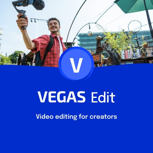 VEGAS Edit 20 - Video editing for creators | video editing software | video cutting software | Windows 10/11 PC | 1 license | PC Activation Code by email