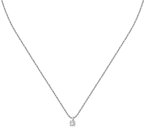 Morellato Collana Donna in Argento 925‰, Zirconi, Collezione Tesori, Punto luce - SAIW156