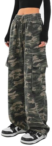 HVEPUO Pantalones de verano para mujer, ligeros, cintura alta, pantalones de algodón, pantalones de ocio
