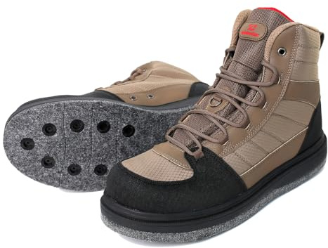 Kylebooker Bottes de pêche pour homme - Légères et antidérapantes, kaki, 44 EU