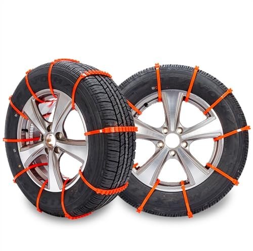 Snökedjor Halkfri och slitstark snökedja, universella flänsar för snö för kompakta bilar, lastbilar, SUV, tillbehör för vinterdäck, 10 dig (Color : 40P