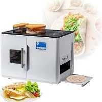 Electric Roti Maker, Automatic Flatbreads Making Machine - One Key to Make 8 Pcs at a time for Flour Tortilla, Pancake, and more