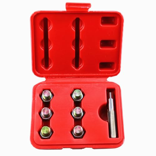 BestsQ M13x1.25MM Bouchon de vidange d'huile Kit de réparation de Filetage de Robinet Vis de Carter d'huile Outil de rechapage