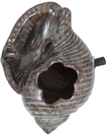 Happyyami Outdoor Water Feature Spitter Ceramic Fish Tank Tool for Pond Garden and Patio Decoration
