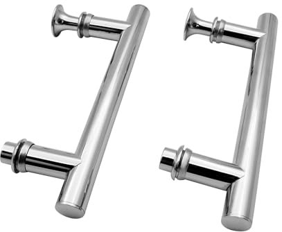 KEABATH confezione da 2 maniglie per porta doccia, maniglia rotonda e di ricambio per box