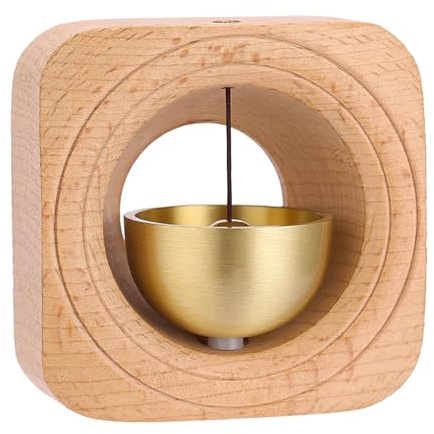 Timbre magnético para puerta, campana de madera, alerta de entrada de comerciante, colgante decorativo, recordatorio de graves, para hogar, jardín, entrada comercial, oficina, tienda, campanilla de
