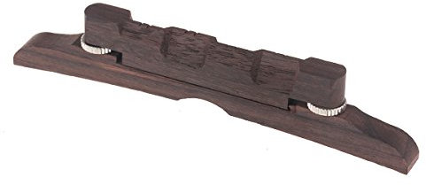 Musiclily 114mm Rosewood Adjustable Compensated Mandolin Bridge