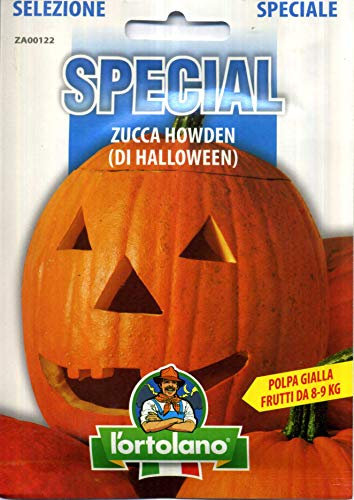 Sementi di ortaggi ibride e selezioni speciali ad uso amatoriale in buste termosaldate (80 varietà) (ZUCCA HOWDEN (DI HALLOWEEN))