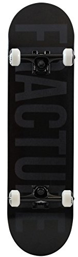 Fracture Fade Black Full Size Complete Skateboard - 8.0 - ABEC 5/52mm