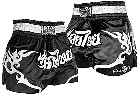 FLUORY Muay Thai Fight Shorts,MMA Shorts Clothing Training Cage Fighting Grappling Martial Arts Kickboxing Shorts Clothing