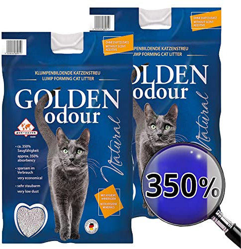 Golden Grey 2 x 14 kg Odour Katzenstreu Klumpstreu Streu geruchsneutral staubarm ohne Duft