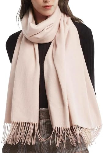 FURTALK Womens Scarf Ladies Pashmina Shawls and Wraps Large Soft Warm Blanket for Gifts Winter, Blush Pink