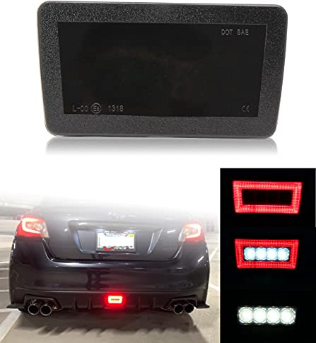 DUNTUO Smoked LED Tail Rear Fog Light Kit For Subaru 2011-2021 Impreza WRX STi, 2013-2017 Subaru XV Crosstrek 3-In-1 as Tail Lamp, Brake Lamp, Back Up Reverse Lights