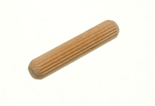 One Stop DIY Lot de 100 chevilles en bois dur cannelées M8 x 40 mm