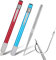 2 Stück Diamant Messerschärfer Tragbare Messerschärfung wetzstahl für messer Schleifstein Schleifer Wetzstahl Diamant Schärfer Stift Stock,diamant Schleifer für Küche Outdoor (blau & Rot)-13.2cm