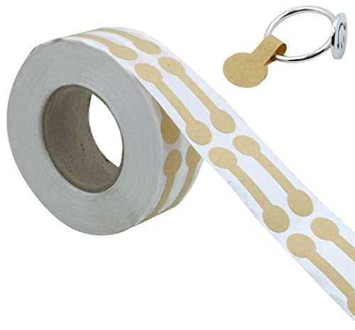 Casiler 500 Pièces Étiquettes De Bijoux Étiquettes De Prix Étiquettes De Prix Vierges Autocollants en Forme D'haltères Auto-adhésifs Accessoires De Bijoux