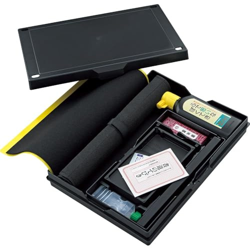 Kureteke Calligraphy Set, Japanese Supplies Kit, Brushes Sumi Ink stick and Water, Professional, Writing, Drawing, Ink Art Kanji Painting, for Beginners