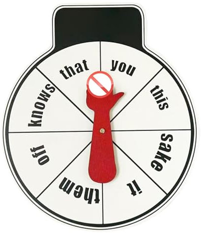 Adult Spin Game, Drinking Challenge, Spin Shot Game, Turntable Roulette, Fun Party Spinner, Drinking Spinner Game, Bar Party Game, Roulette Drinking Game 20 x 17.5 x 1 cm for Adults