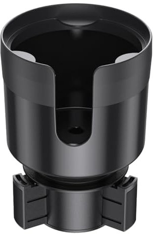 Portabicchiere per auto, portabicchieri multiuso 2 in 1, per auto, portabicchieri estensibile, supporto per console centrale con base regolabile, estensione per bottiglia di bevanda, per camion