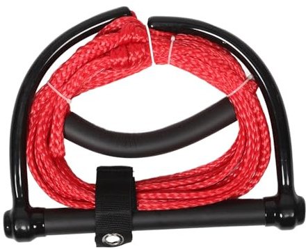 BESTonZON Corde et Résistance aux UV de Ski Nautique Rouge en PP Poignée Confortable pour Wakeboard et Ski Nautique, pour Tubing et Knee Boarding