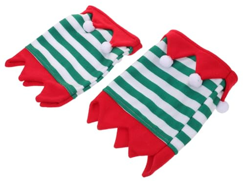 Milisten 2 Piezas Protectores para Patas de Caballo Vendajes Antideslizantes y Transpirables Cómodos y Suaves con Diseño Rayas para Celebraciones y Diario